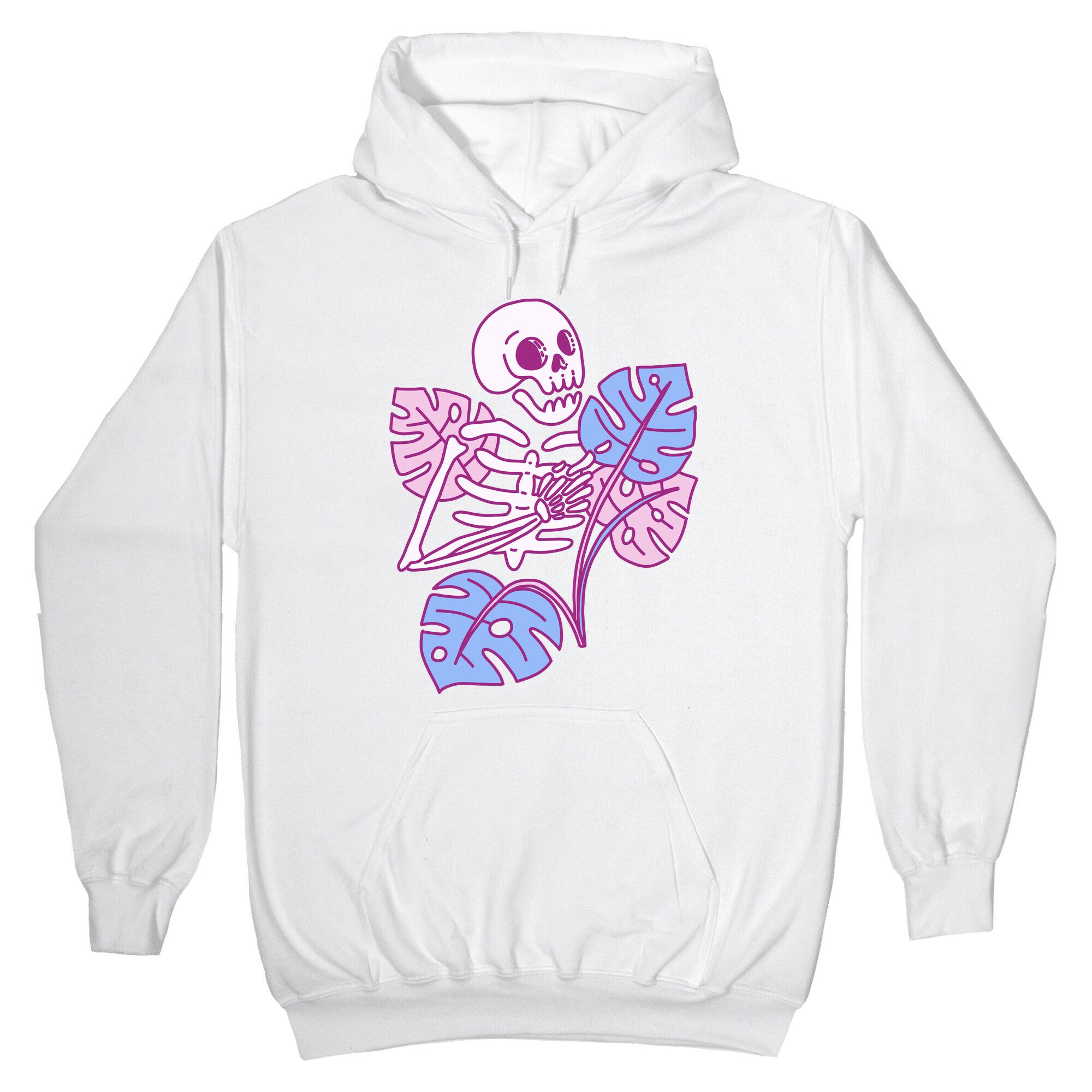 Monstera Skeleton Hoodie